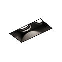 recessed spotlight STRANGE TRIMLESS 2.0 - LED 2 flames, square, flush, cardanic swivelling IP20, mat, deep black dimmable