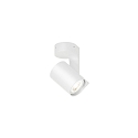 Wand- en plafondarmatuur SQUBE ON BASE 1-vlams, draaibaar GU10 IP20, wit dimbaar