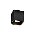 Plafondarmatuur DOCUS 1.0 cubusvorm, set terug GU10 IP20, zwart dimbaar