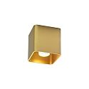 Plafondarmatuur DOCUS 1.0 cubusvorm, set terug GU10 IP20, goud dimbaar