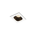 LED Recessed spot PIRRO 1.0, 1 Spot 4.5W 2700K, CRi >90, dimmable, white black