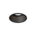 Inbouwspot DEEPER IP44 1.0 - LED stijf, multipower, met bladveren IP44 / IP20, mat, gitzwart dimbaar