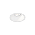 Plafondinbouwarmatuur DEEP ADJUST PETIT 1.0 met bladveren, cardanisch draaien IP20, mat, verkeerswit dimbaar