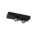 Spot BLIEK PETIT CEILING SURF 2.0 IP20, zwart mat dimbaar