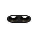 Inbouwspot DEEP BIJOU 2.0 - LED 2-vlams, stijf, met klemveren IP20, mat, gitzwart dimbaar