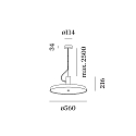 Wever & Ducr� Pendelarmatuur ROOMOR OFFICE CABLE SUSP 1.0 OPAL IP20, wit mat dimbaar