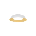 LED Wall /Ceiling luminaire TOWNA 1.0, IP44, � 25.4cm, 3000K, dimmable, white gold