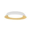 LED Wall /Ceiling luminaire TOWNA 2.0, IP44, � 37.1cm, 2700K, dimmable, white gold