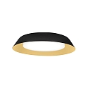 LED Wall /Ceiling luminaire TOWNA 2.0, IP44, � 37.1cm, 2700K, dimmable, black gold