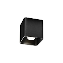 Plafondarmatuur DOCUS CEILING SURF 1.0 IP20, zwart mat dimbaar