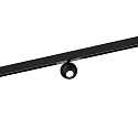 Spotlight op rail LECA ON STREX 1.0 met adapter IP20, zwart mat 