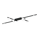 ceiling luminaire PERLEZ GRID 1.0 8 flames IP20, black matt dimmable