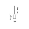 Pendelarmatuur RAY MULTI 2.0 Dim-To-Warm IP20, zwart dimbaar