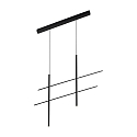 Pendelarmatuur NET CEILING SUSP 2.0 IP20, zwart mat dimbaar