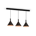 Wever & Ducr� Design Pendant luminaire SHIEK 3.0, � 25.2cm, E27 max. 20W, dimmable, black copper