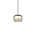pendant luminaire WETRO 1.0 1 flame Dim-To-Warm IP20, smoky colour dimmable