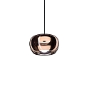 pendant luminaire WETRO 2.0 1 flame Dim-To-Warm IP20, copper dimmable