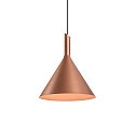 LED Design Pendant luminaire SHIEK 3.0, � 25.2cm, 11W 1800-2850K, CRi >90, dimmable, copper