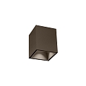 Downlight BOX MINI 1.0 hoekig, opbouwversie IP20, brons dimbaar