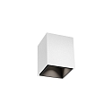 Downlight BOX MINI 1.0 hoekig, opbouwversie IP20, wit mat dimbaar