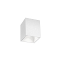 Downlight BOX MINI 1.0 hoekig, opbouwversie IP20, wit mat dimbaar