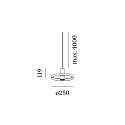Wever & Ducr� Pendelarmatuur ODREY CEILING SUSP 1.2 PAR16 GU10 IP20, wit mat 