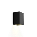 Wandarmatuur voor buitenshuis BOX MINI 1.0 GU10 IP20, zwart dimbaar