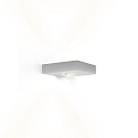 Wandarmatuur LEENS 2.0 - UP&DOWN 2-vlams, met lensoptiek IP20, aluminium geborsteld dimbaar
