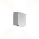 Wandarmatuur CENTRAL 2.0 - UP&DOWN 2-vlams, plat IP20, aluminium geborsteld dimbaar