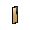 Wandinbouwarmatuur THEMIS WALL REC 1.7 IP20, goud, zwart mat dimbaar