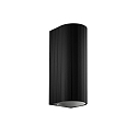 Wandarmatuur TRACE WALL SURF 2.0 IP20, zwart mat dimbaar