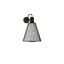 Wandarmatuur WIRO 1.0 CONE WALL SURF E27 IP20, zwart 