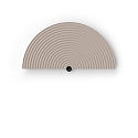 Verblinding TAPIS 2.1 halfrond, mechanisch, bruin, zand