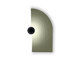 Wandarmatuur TAPIS WALL SURF 3.0 IP20, jade dimbaar