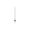 LED Design Wall luminaire FINLIN 1.0, 62.3cm, 6W 3000K, CRi >90, dimmable, black gold