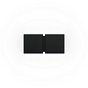 wall luminaire CG SQUARE 2P SMALL G9 IP20, black matt