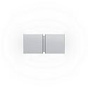 Wandarmatuur CG SQUARE 2P SMALL G9 IP20, aluminium geborsteld