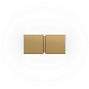 Wandarmatuur CG SQUARE 2P SMALL G9 IP20, champagne