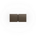 Wandarmatuur CG SQUARE 2P SMALL G9 IP20, brons
