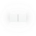 Wandarmatuur CG SQUARE 2P SMALL G9 IP20, wit mat