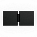 Wandarmatuur CG SQUARE 2G BIG E27 IP20, zwart mat