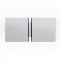 Wandarmatuur CG SQUARE 2G BIG E27 IP20, aluminium geborsteld
