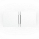 Wandarmatuur CG SQUARE 2G BIG E27 IP20, wit mat
