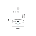 Wever & Ducr� Pendelarmatuur MIRRO CEILING SUSP 2.0 E27 IP20, aluminium, zwart mat 