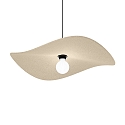 Pendelarmatuur WAVE SOFT 1.0 E27 IP20, kalkstein