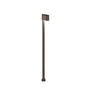 outdoor luminaire KIOSK 1.1 1 flame, adjustable, without socket IP65, bronze, mat dimmable