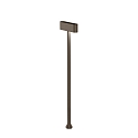outdoor luminaire KIOSK 1.2 2 flames, adjustable, without socket IP65, bronze, mat dimmable
