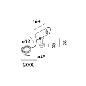 Wever & Ducr� Buitenspot STIPO OUTDOOR FLOOR PROJ 1.0 IP65, antraciet dimbaar