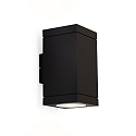 Wandarmatuur voor buitenshuis TUBE CARR� 2.0 tweezijdig IP65, zwart dimbaar