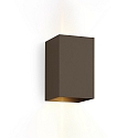 Wandarmatuur voor buitenshuis BOX 4.0 up down, instelbaar IP65, brons dimbaar